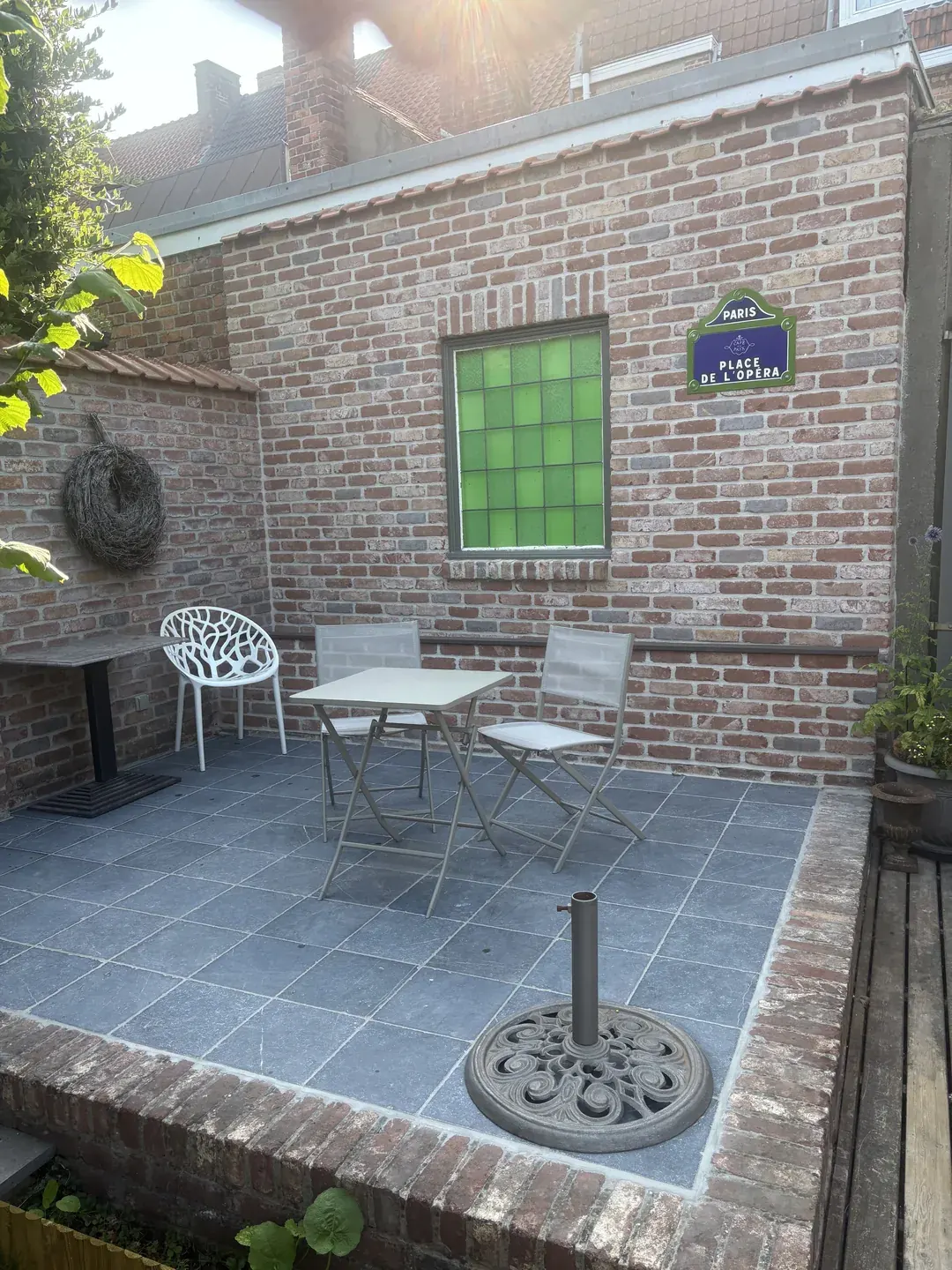 Afgewerkt terras door FD Bouwwerken